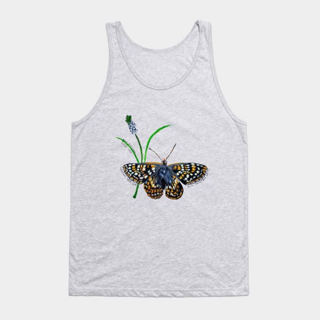 Endangered Quino Checkerspot Butterfly Tank Top by Animal Surrealism